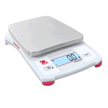Digital bench scale with stainless steel weighing platform and LCD display.
